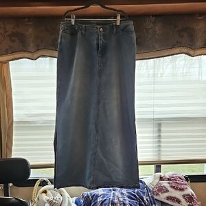 Faded Glory Dark Blue Denim Skirt